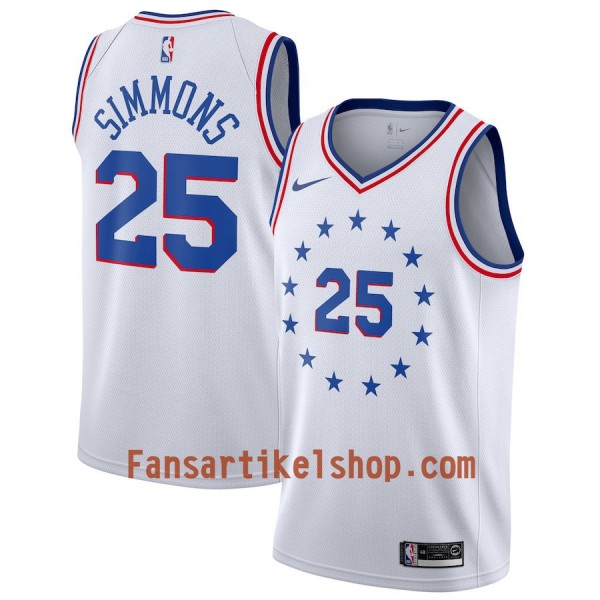 Philadelphia 76ers Trikot Ben Simmons 25 2018-19 Nike Weiß Swingman - Herren Philadelphia 76ers Trikot Ben Simmons 25 2018-19 Nike Weiß Swingman - Herren